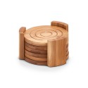 Dessous de verre bois bambou Zeller set de 7