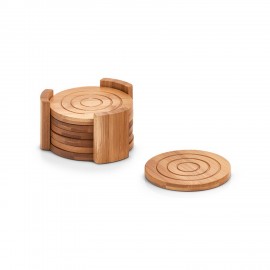 Dessous de verre bois bambou Zeller set de 7