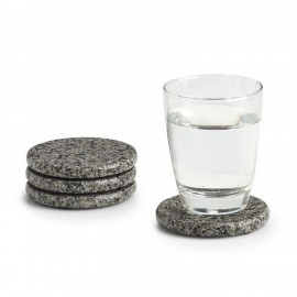 Dessous de verre en pierre granite Zeller set de 4