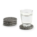 Dessous de verre en pierre granite Zeller set de 4