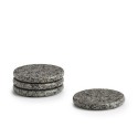 Dessous de verre en pierre granite Zeller set de 4