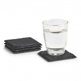 Dessous de verre ardoise naturelle Zeller set de 4