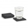 Dessous de verre ardoise naturelle Zeller set de 4