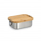 Boite de conservation lunch box acier bois bambou Zeller