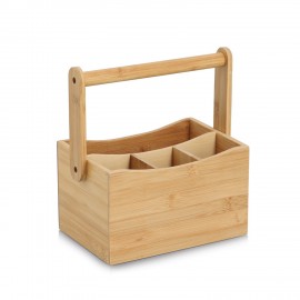 Rangement couverts ustensiles bois bambou Zeller