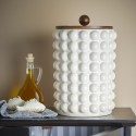 Grand boite conservation ceramique bois design Bloomingville Magde