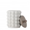 Boite de conservation design ceramique bois Bloomingville Magde
