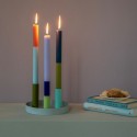 Bougies vegetales colorees design contemporain Remember Riga set de 3