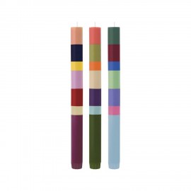 Bougies cire vegetale couleur Remember Osaka set de 3