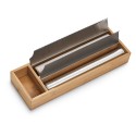 derouleur de papier d aluminium double cuisine en bois de bambou zeller 25315