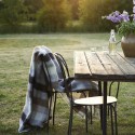plaid a carreaux chaud gris laine agneau klippan gotland multi