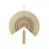 Decoration murale eventail bois bambou Bloomingvlle jaime