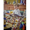Plaid enfants motif fruits coton recycle Bloomingville Fruitta