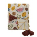 Plaid enfants motif fruits coton recycle Bloomingville Fruitta
