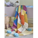 Plaid enfant multicolore coton recycle Bloomingville Colorine