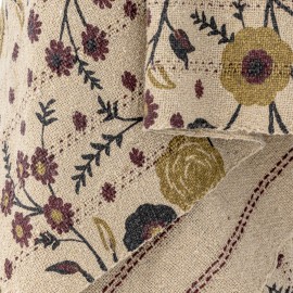 Plaid floral coton recycle Bloomingville Eydis
