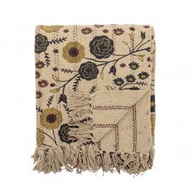 Plaid floral coton recycle Bloomingville Eydis