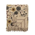 Plaid floral coton recycle Bloomingville Eydis