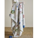 Plaid enfant couleur motif rigolo Bloomingville Sylvie
