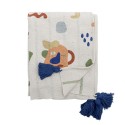 Plaid enfant couleur motif rigolo Bloomingville Sylvie