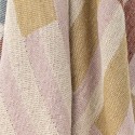 Plaid motif graphique pastel franges coton recycle Bloomingville Lane
