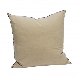 Grande housse de coussin lin coton uni Madam Stoltz