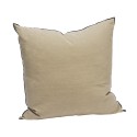 Grande housse de coussin lin coton uni Madam Stoltz