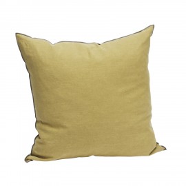 Grande housse de coussin lin coton uni Madam Stoltz