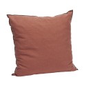 Grande housse de coussin lin coton uni couleur Madam Stoltz