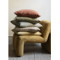 Grande housse de coussin lin coton uni couleur Madam Stoltz