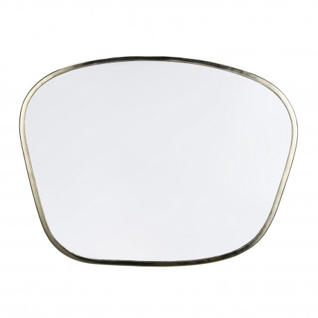 Miroir mural organique cadre laiton dore Madam Stoltz