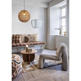 Miroir mural organique cadre laiton Madam Stoltz