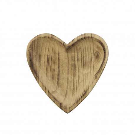 Bol bois forme de coeur Madam Stoltz