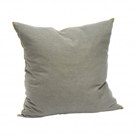 Grande housse de coussin lin coton uni Madam Stoltz