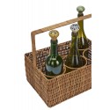 Range bouteilles rotin tresse Madam Stoltz