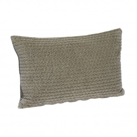 Housse de coussin matelasse velours uni Madam Stoltz