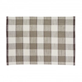 Set de table tissu coton motif carreaux Madam Stoltz