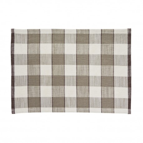 Set de table tissu coton motif carreaux Madam Stoltz