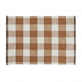 Set de table tissu coton motif carreaux Madam Stoltz