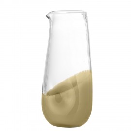 Carafe verre design organique dore Bloomingville Ballard