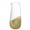 Carafe verre design organique dore Bloomingville Ballard