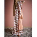 Plaid coton motif graphique pompons Bloomingville Chola