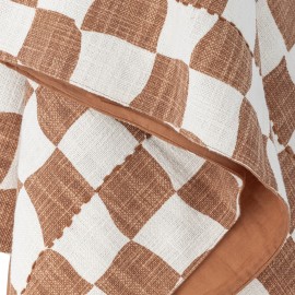 Plaid coton motif graphique pompons Bloomingville Chola