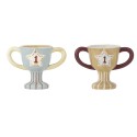Coquetier en forme de trophee ceramique Bloomingville set de 2