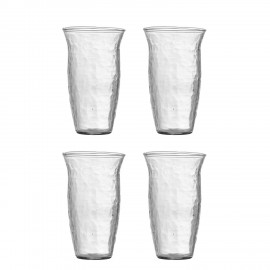 Verre a eau verre martele Bloomingville Asha set de 4