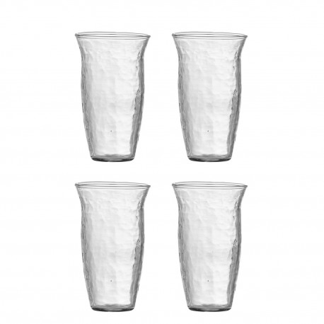 Verre a eau verre martele Bloomingville Asha set de 4