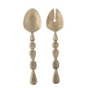 Couverts a salade metal laiton Bloomingville Edi