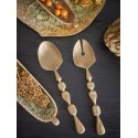 Couverts a salade metal laiton Bloomingville Edi