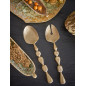 Couverts a salade metal laiton Bloomingville Edi