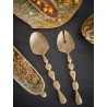 Couverts a salade metal laiton Bloomingville Edi